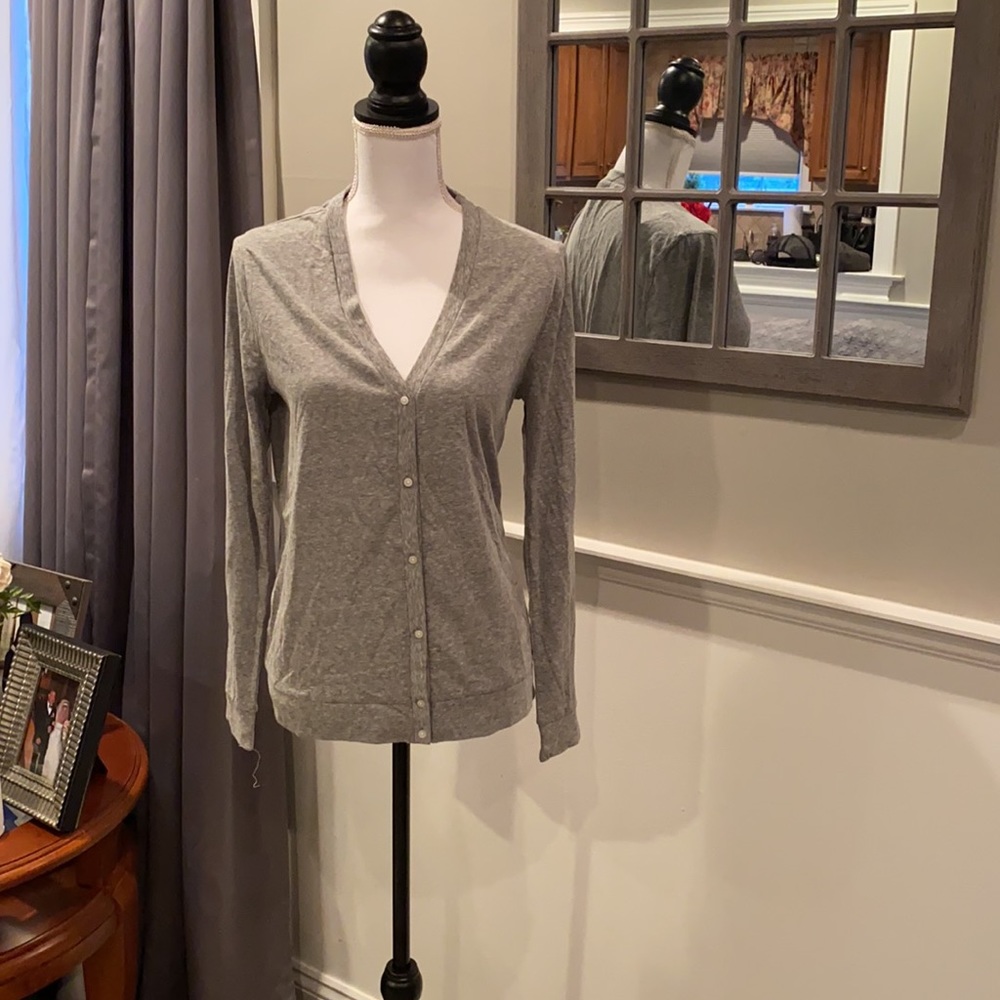 J crew woman  grey cardigan NWT